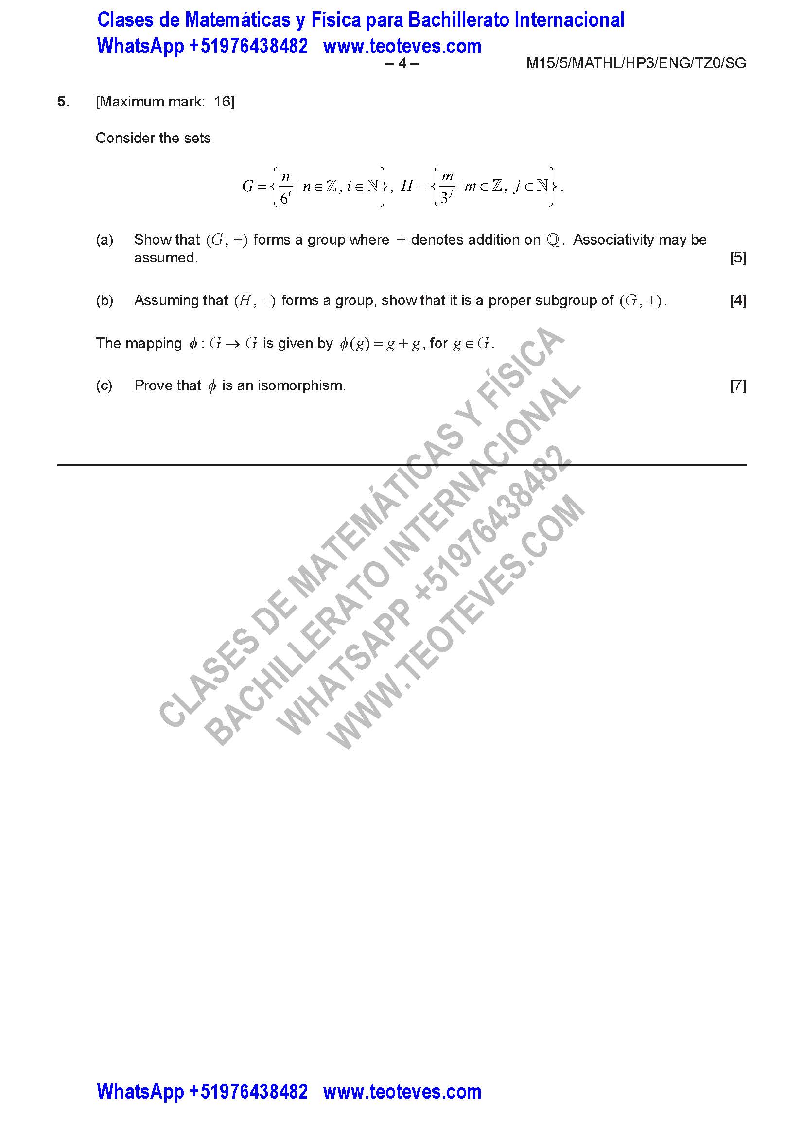 Examen De Matemáticas Nivel Superior Prueba 3 Conjuntos Relaciones Y ...