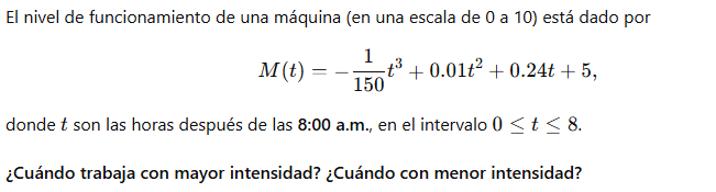Actividad de una máquina en una fábrica - Profesor y Clases de Matemáticas para Universitarios ULIMA USIL USMP ESAN UPC UTEC UDEP PUCP UPCH 1