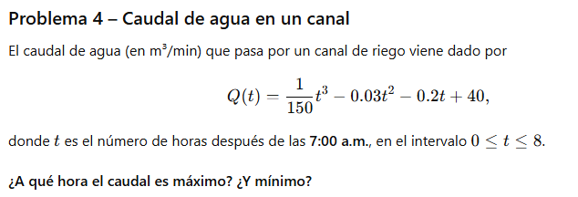 Caudal de agua en un canal - Profesor y Clases de Matemáticas para Universitarios ULIMA USIL USMP ESAN UPC UTEC UDEP PUCP UPCH 1